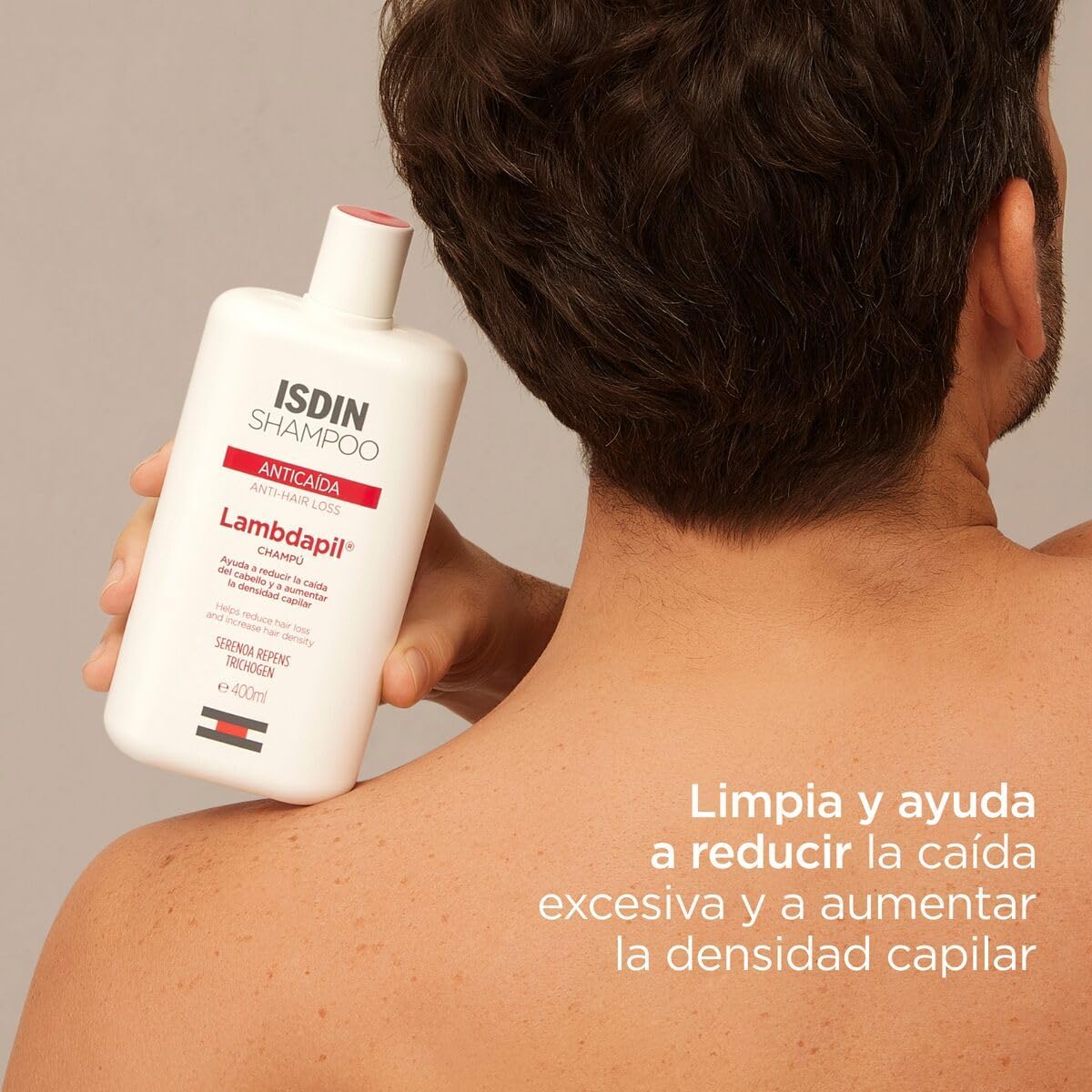ISDIN Shampoo Lambdapil Anticaída (200 ml) – Caja con 12 sobres