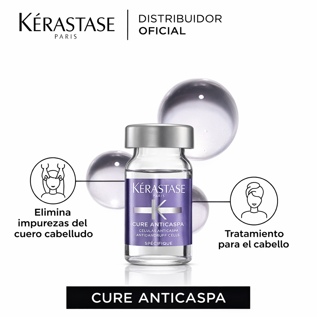 Kérastase Cure Anti-Pelliculaire – 12 Dosis Anti Caspa (72 ml)