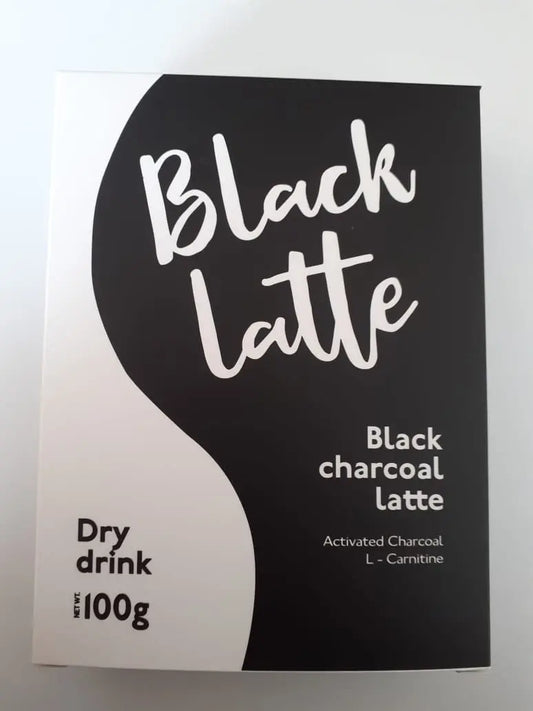 Black Latte - Black Charcoal Latte (Bebida en Polvo con Carbón Activado y L-Carnitina) - 100 g