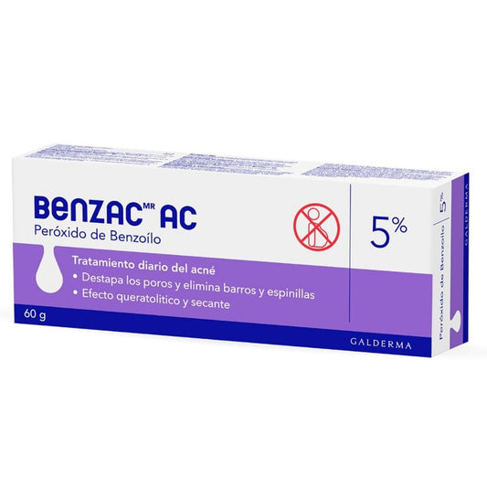 Galderma Benzac AC Gel 5% - Tratamiento diario del acné (60 g)