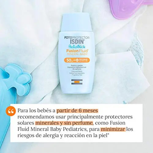 ISDIN fotoprotector Pedriatrics Fusion Fluid Mineral Baby Resistente al agua 50ml