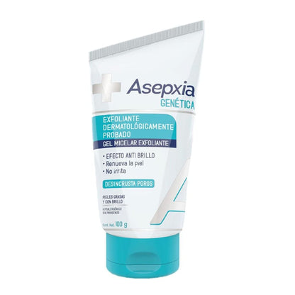 Asepxia Genética Gel Micelar Exfoliante - Pieles Grasas y con Brillo - 100 g