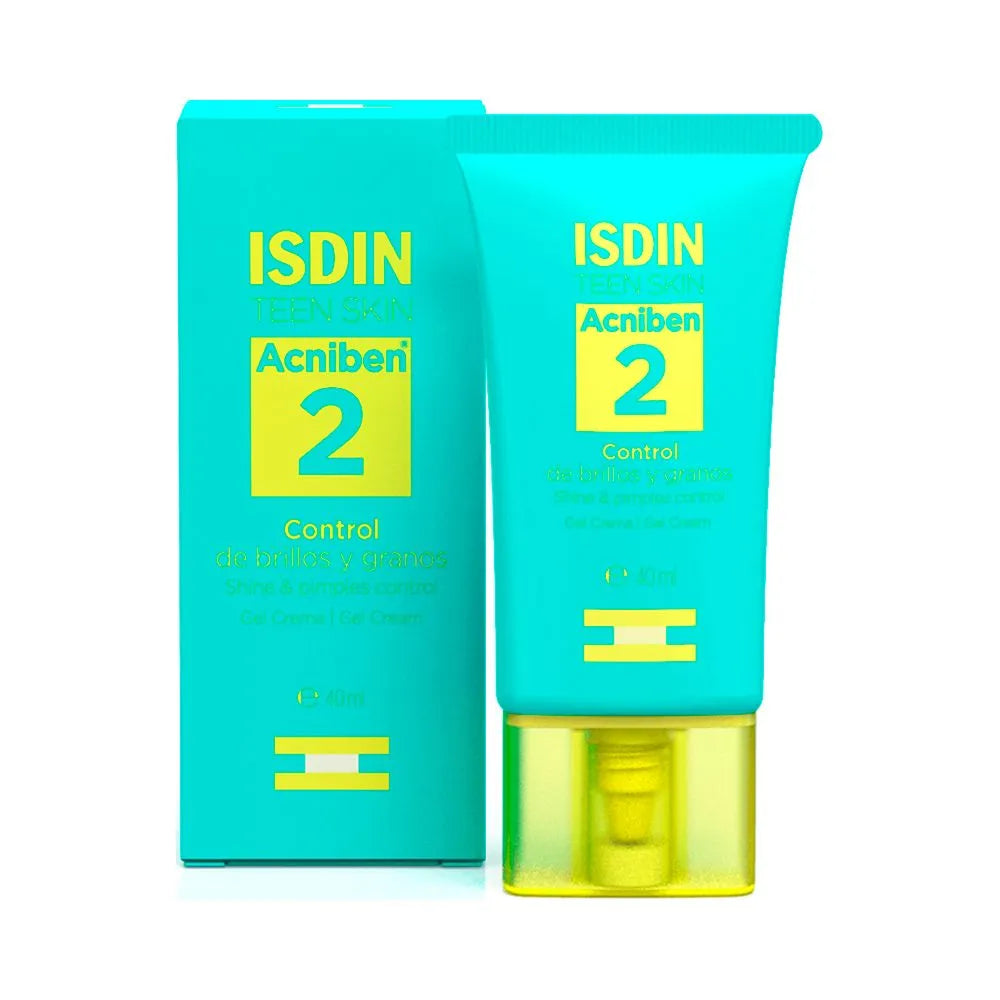 ISDIN Teen Skin Acniben 2 - Control de brillos y granos (40 ml)