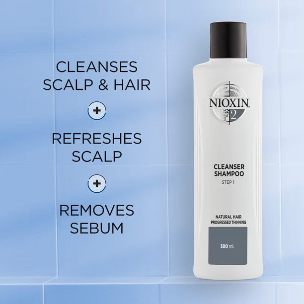 Nioxin System 2 Cleanser Shampoo - Step 1 (300 ml)