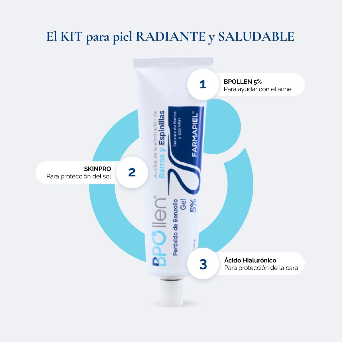 Farmapiel BPOllen Peróxido de Benzoílo Gel 5% - Tubo con 60 g