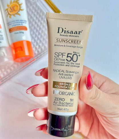 Disaar Protector Solar con Base Bronz SPF 50+ PA+ (40 g)