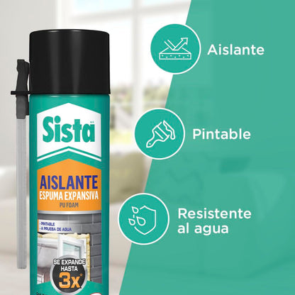 Sista Espuma Expansiva de Poliuretano (PU Foam) Universal - 750 ml
