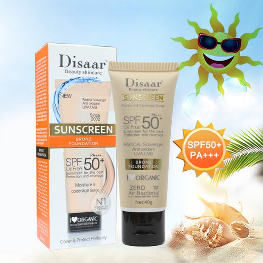 Disaar Protector Solar con Base Bronz SPF 50+ PA+ (40 g)