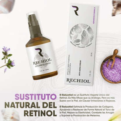 Rechiol Advanced Formula – Crema Anti-Edad con Bakuchiol (30 ml)