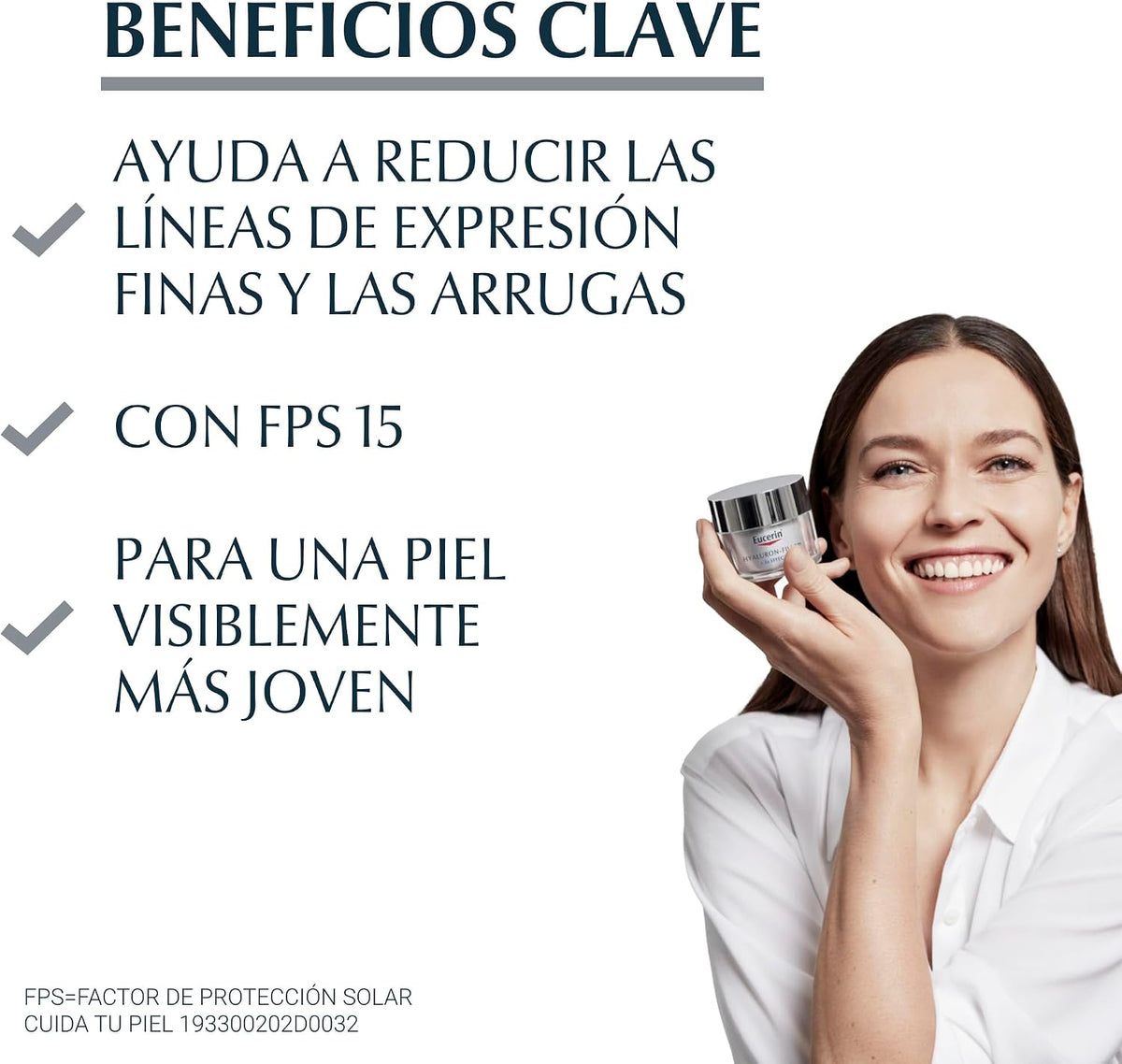 Eucerin Hyaluron-Filler + 3x Effect Día FPS 15 (Piel Seca) - 50 ml / 51 g