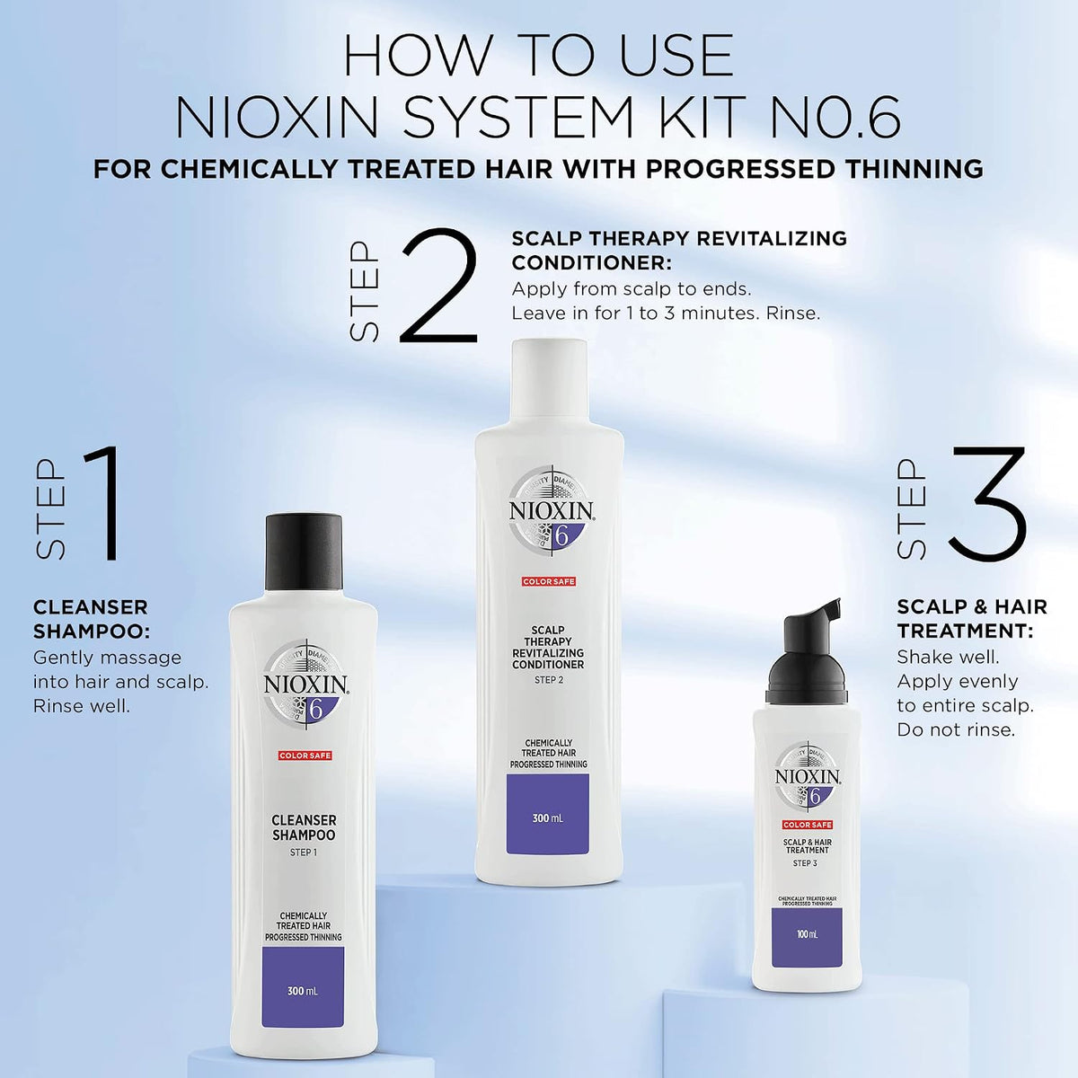 Nioxin System 6 Cleanser Shampoo - Step 1 (150 ml)