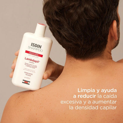 ISDIN Shampoo Lambdapil Anticaída (200 ml) – Caja con 12 sobres
