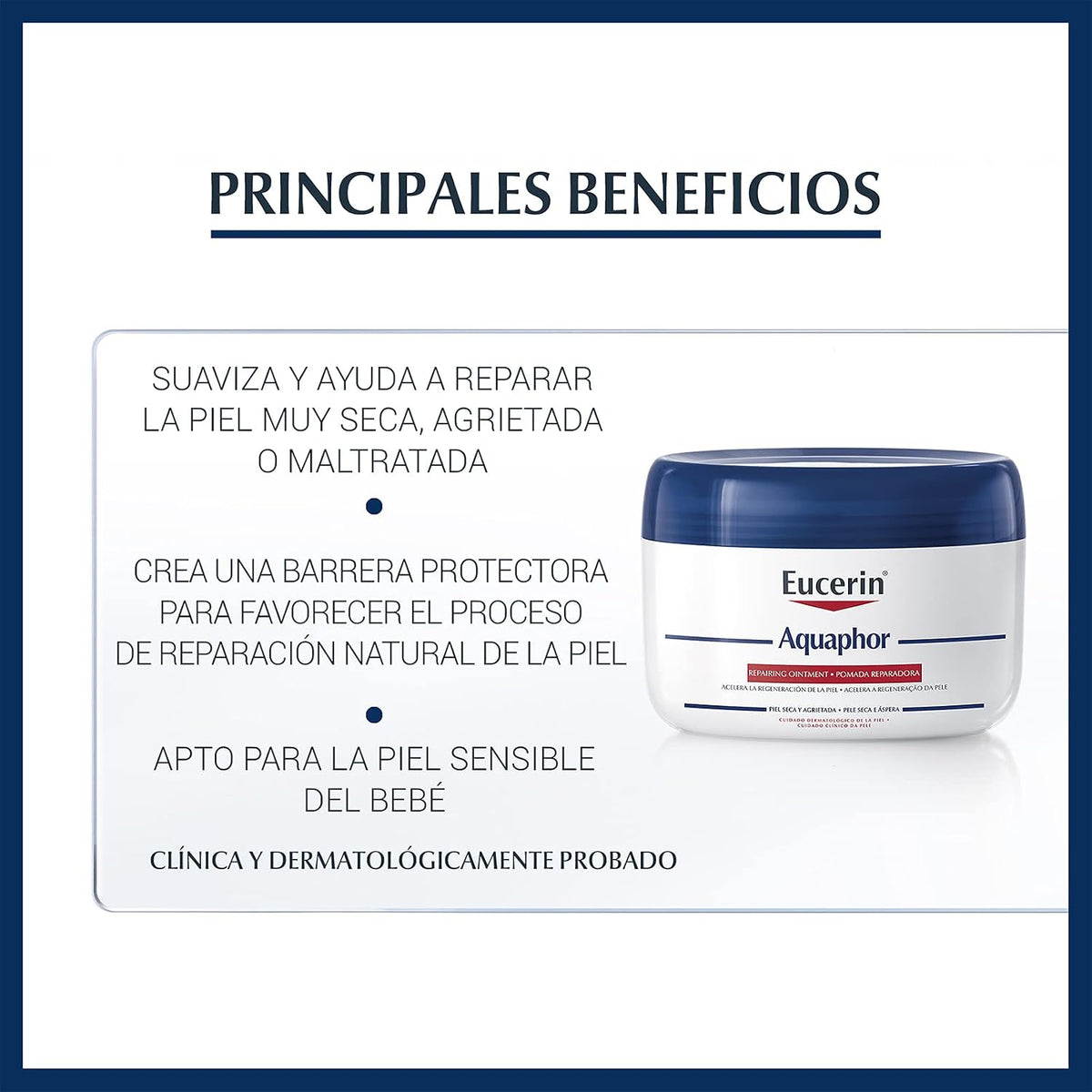Eucerin Aquaphor Pomada Reparadora - Tarro de 110 ml