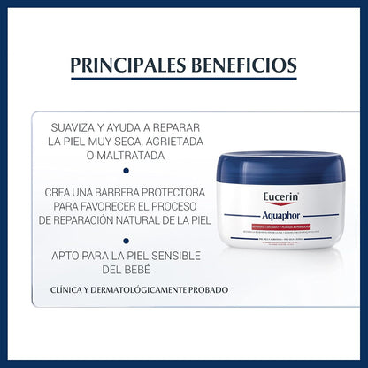 Eucerin Aquaphor Pomada Reparadora - Tarro de 110 ml