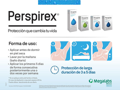 Perspirex - Antitranspirante Roll-On Alta Eficiencia (20 ml)