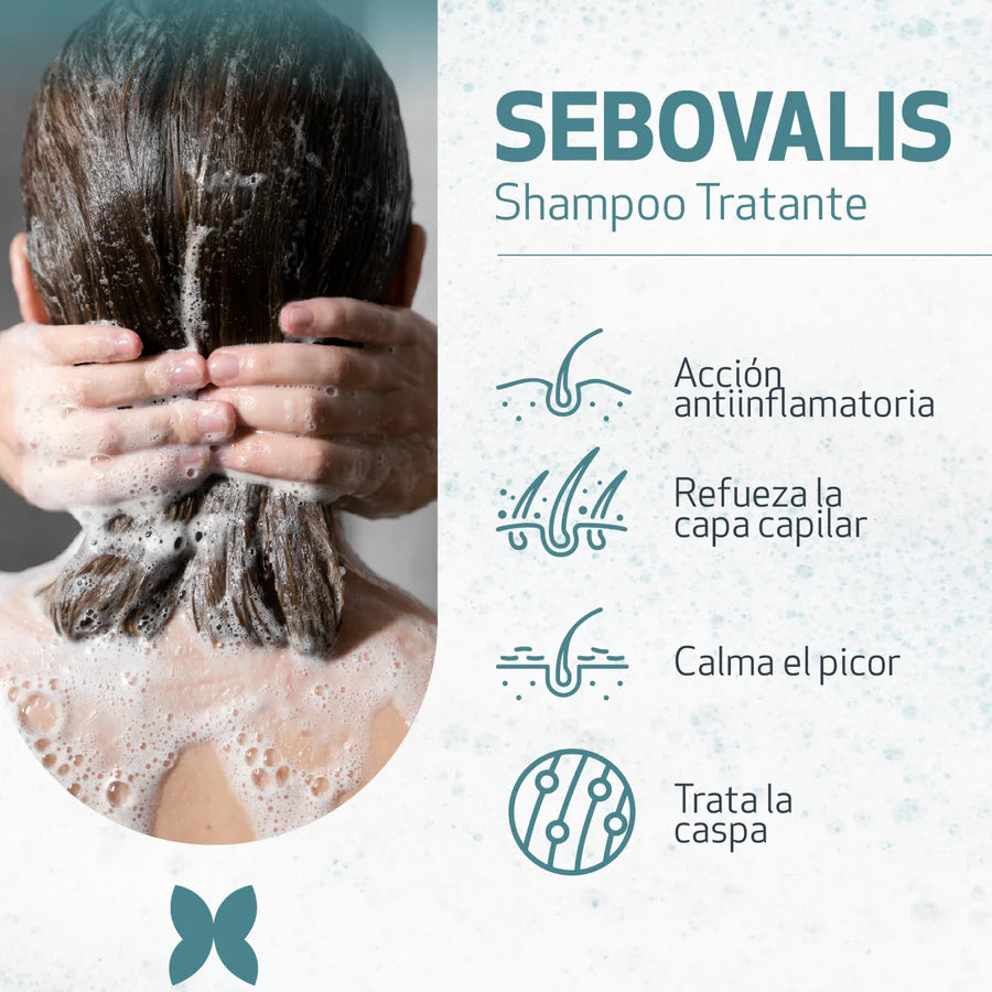 Sesderma Sebovalis Shampoo – Champú Tratante Capilar (200 ml)