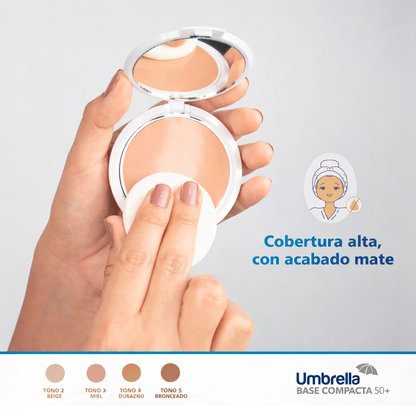 Umbrella base compacta SPF 50+