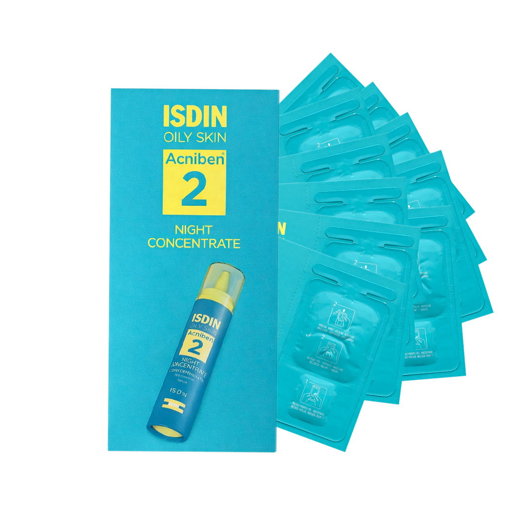 ISDIN Acniben  2 - Control brillo y granos (27 ml) Pack 10 pzas de 5 ml c/u