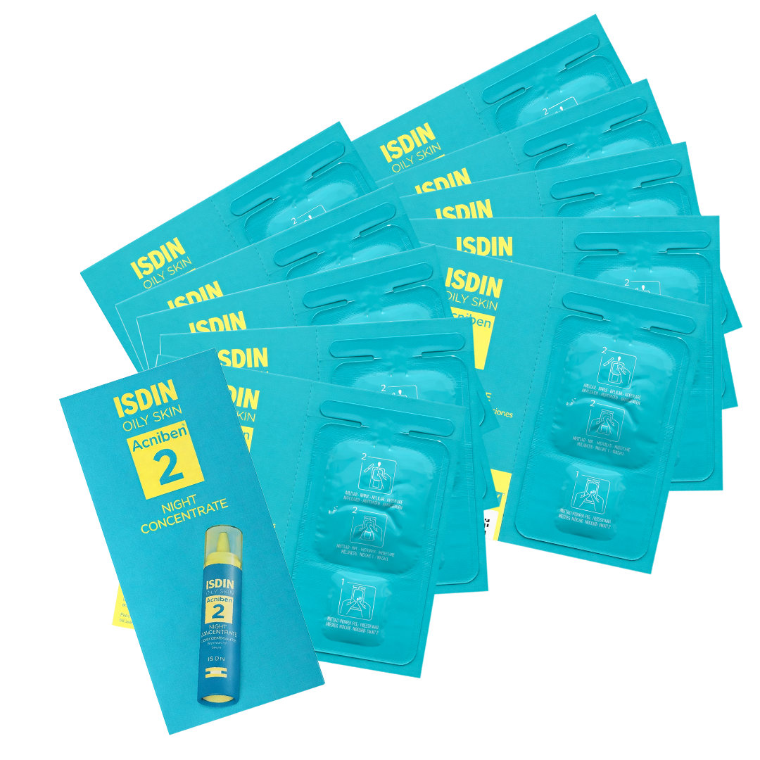 ISDIN Acniben  2 - Control brillo y granos (27 ml) Pack 10 pzas de 5 ml c/u