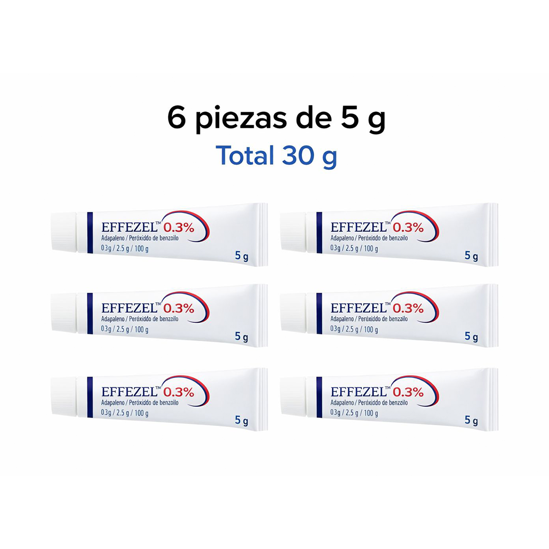 Galderma Effezel Gel 0.3% (30 g) - 6 Pack (5 g C/U)