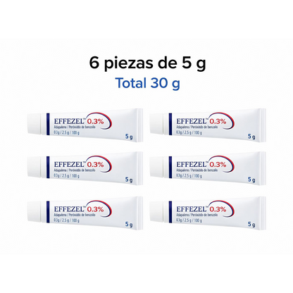 Galderma Effezel Gel 0.3% (30 g) - 6 Pack (5 g C/U)