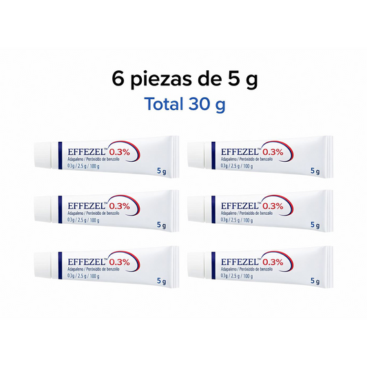 Galderma Effezel Gel 0.3% (30 g) - 6 Pack (5 g C/U)
