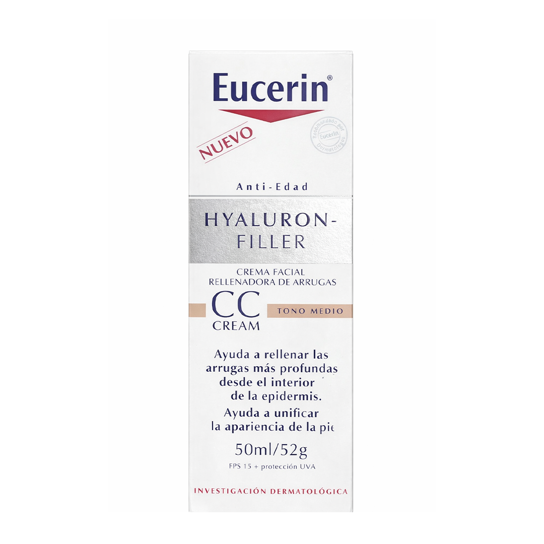 Eucerin Hyaluron Filler CC - Crema SPF 15 con color (50 ml)