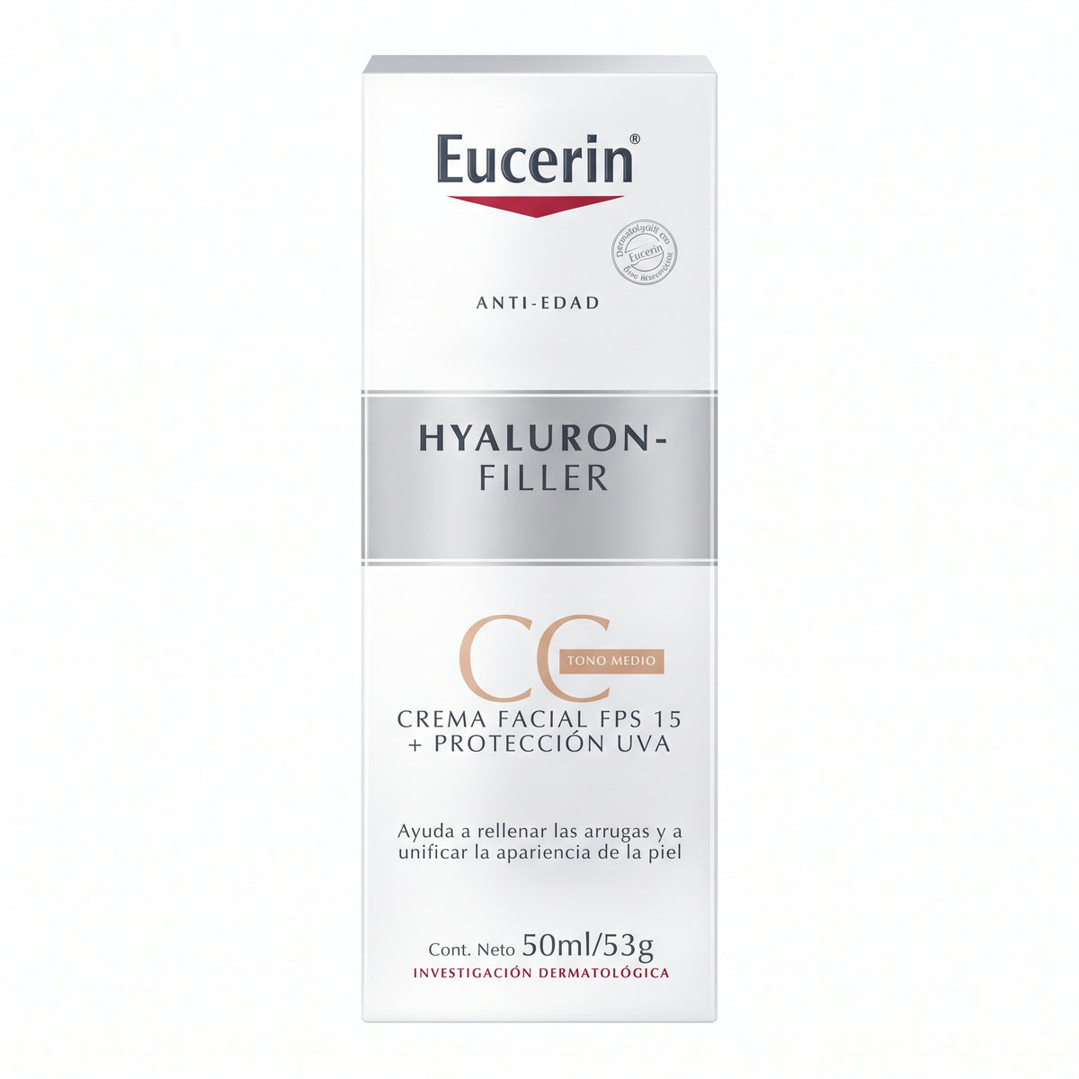 Eucerin Hyaluron Filler CC - Crema SPF 15 con color (50 ml)