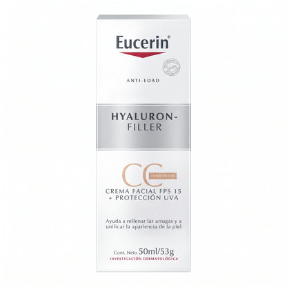 Eucerin Hyaluron Filler CC - Crema SPF 15 con color (50 ml)