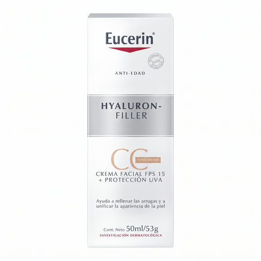 Eucerin Hyaluron Filler CC - Crema SPF 15 con color (50 ml)