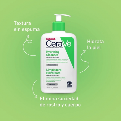 CeraVe Hydrating Cleanser - Jabón limpiador Hidratante