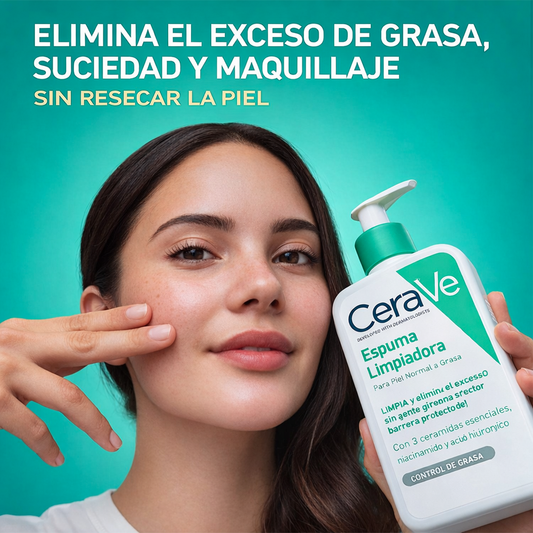 CeraVe Foaming Cleanser - Gel Limpiador Espumoso *Sin dispensador