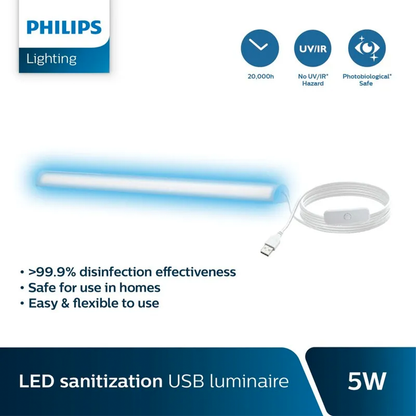 Philips Luminaria LED 405 nm – Conexión USB 5W
