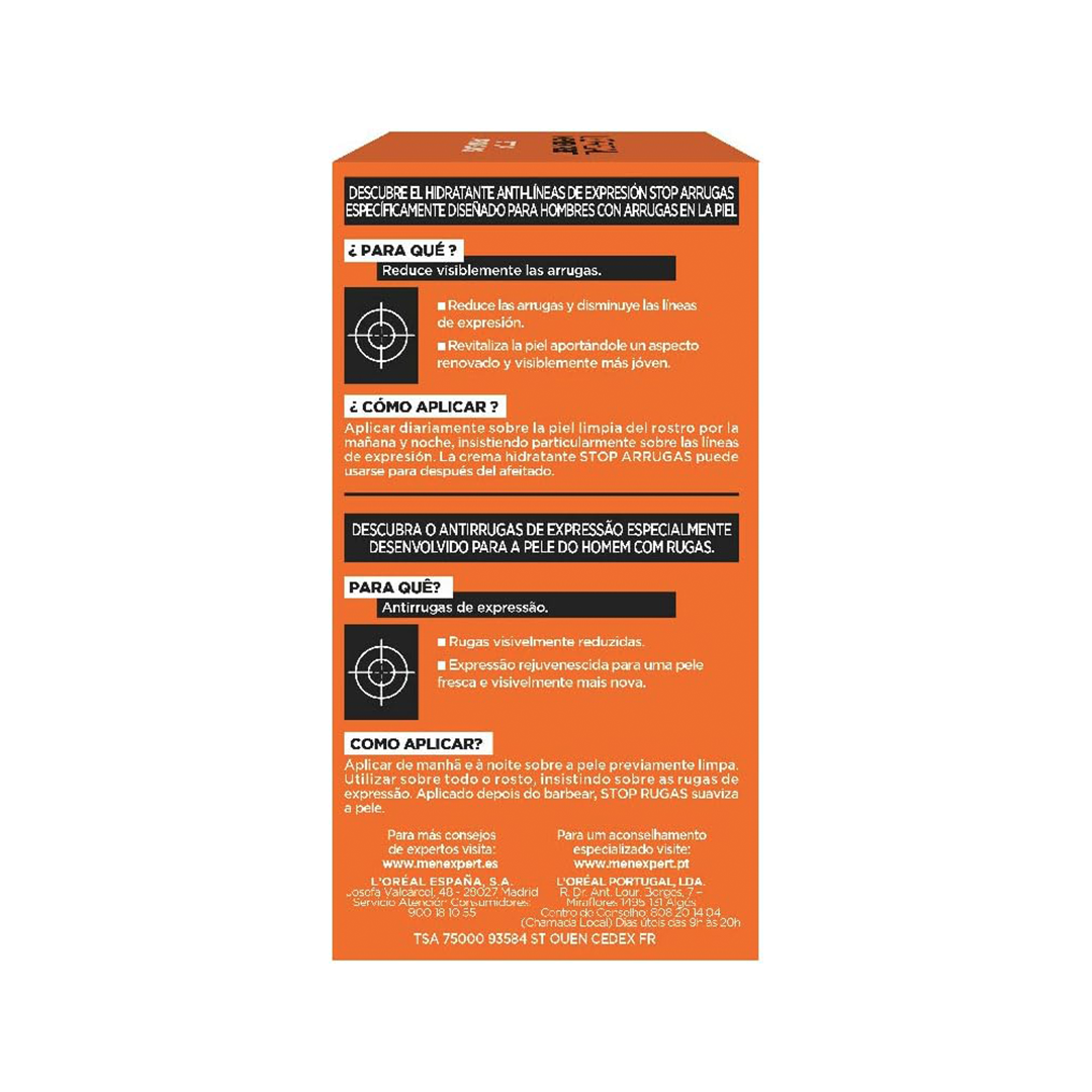 L’Oréal Paris Men Expert – Stop Arrugas (50 ml) *Caja maltratada