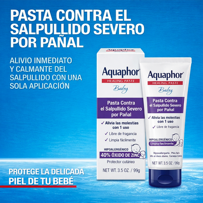 Aquaphor Baby Healing Paste - Pasta para dermatitis de pañal (99 g) *Sin caja