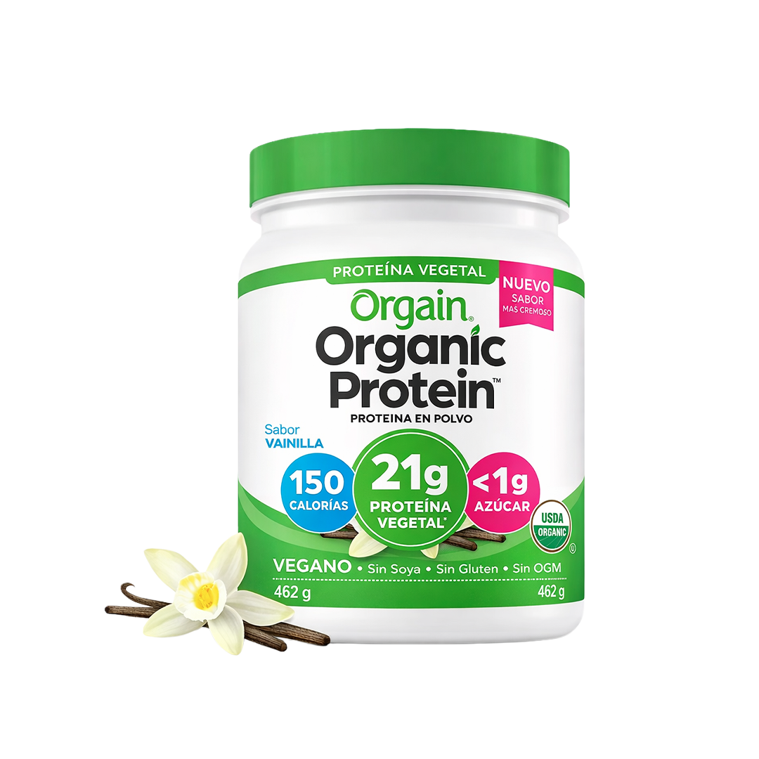 Orgain Organic Protein – Proteína cremosa sabor vainilla