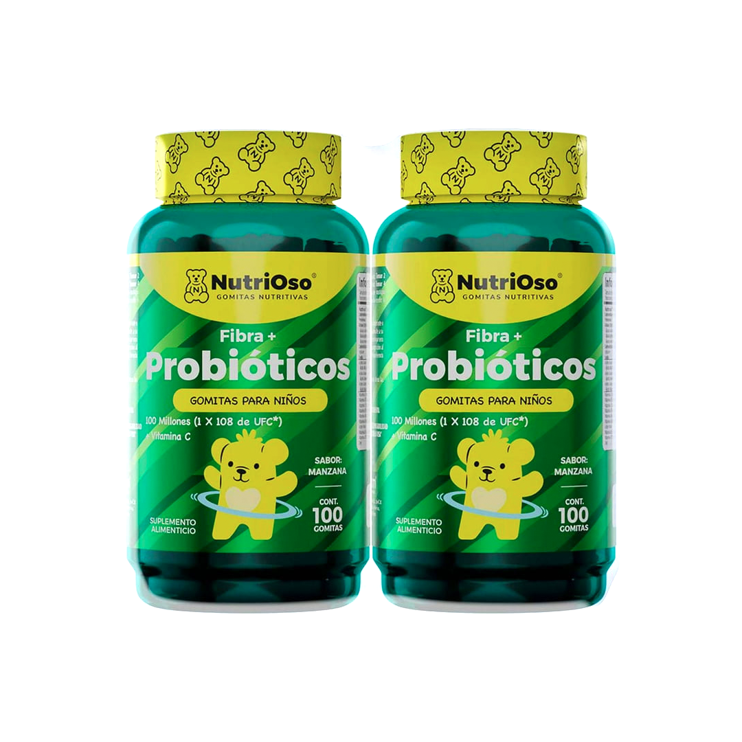 NutriOso Probióticos Sabor Manzana para Niños (100 gomitas)