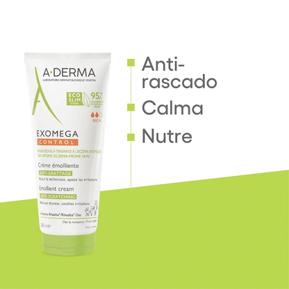 A-Derma Exomega Control Crema Emoliente (50 ml) – 10 Pack (5 ml c/u)