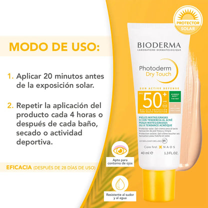 Bioderma Photoderm Dry TouchFPS 50+ (40 ml)