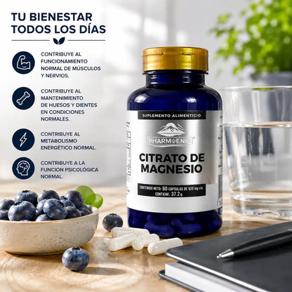 Citrato de Magnesio - Pharmenia (60 Cápsulas)