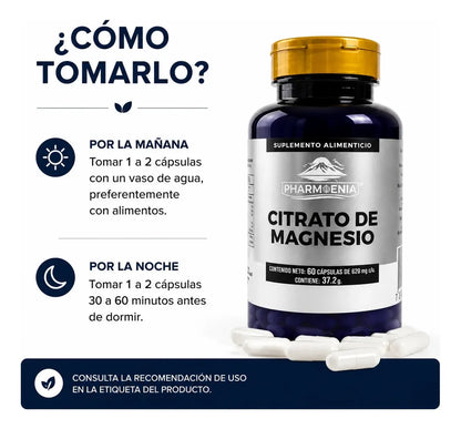 Citrato de Magnesio - Pharmenia (60 Cápsulas)