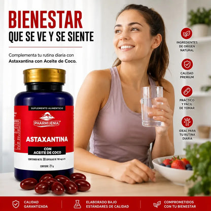 Astaxantina - Pharmenia (30 Cápsulas)