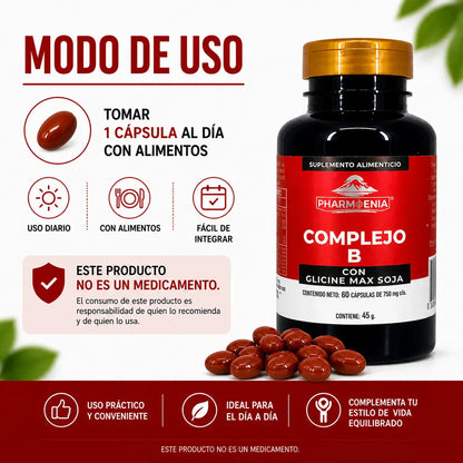Complejo B - Pharmenia (60 Cápsulas)