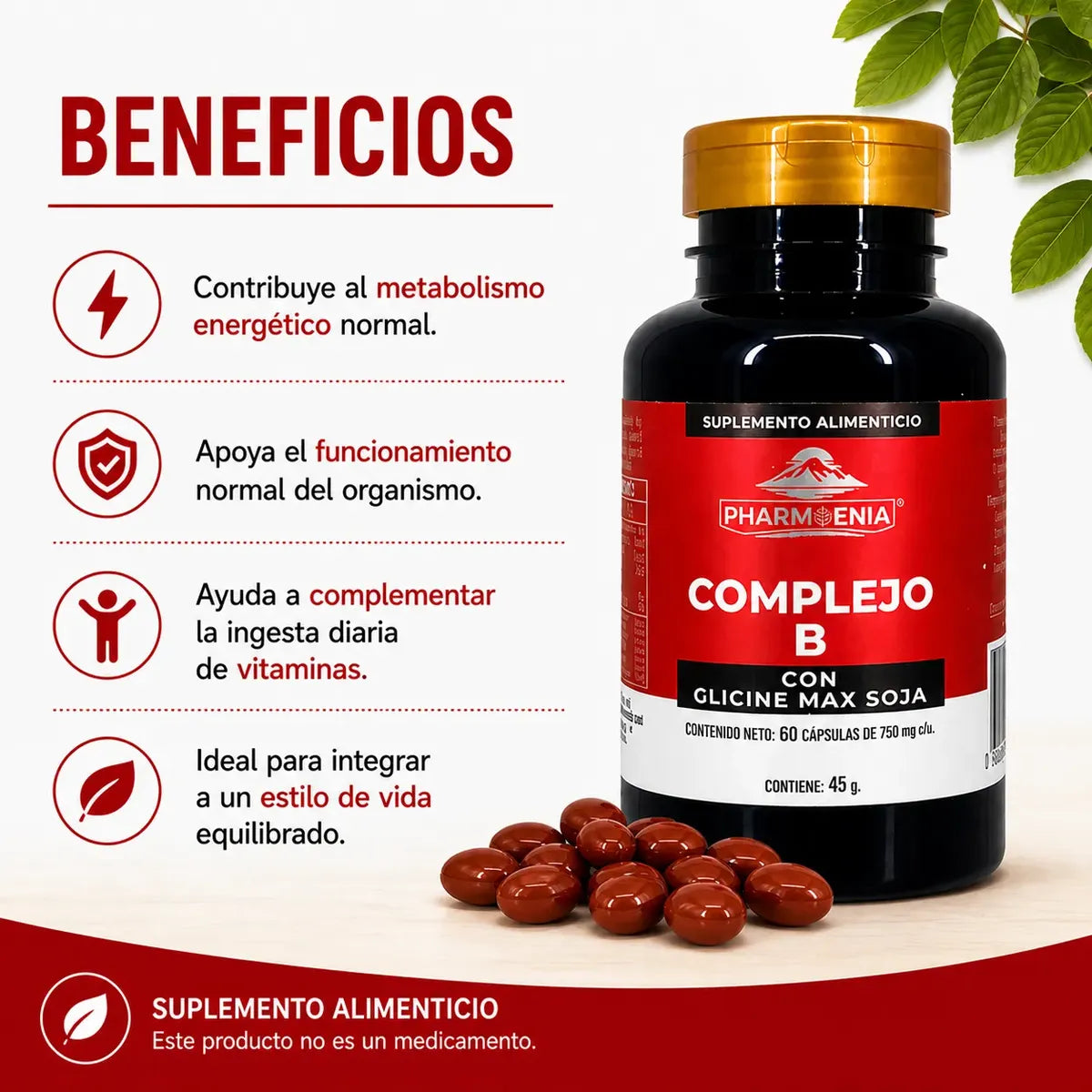 Complejo B - Pharmenia (60 Cápsulas)