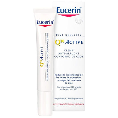Eucerin Q10 Active Crema Antiarrugas Contorno de Ojos FPS 15 - 15 ml