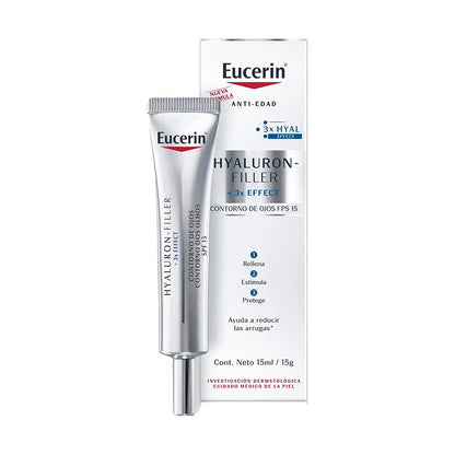 Eucerin Hyaluron-Filler + 3x Effect Contorno de Ojos FPS 15 - 15 ml