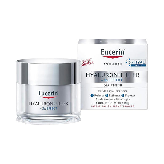 Eucerin Hyaluron-Filler + 3x Effect Día FPS 15 (Piel Seca) - 50 ml / 51 g