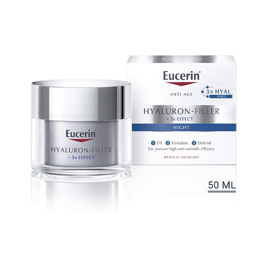 Eucerin Hyaluron-Filler + 3x Effect Noite / Noche (Para Todos los Tipos de Piel) - 50 g