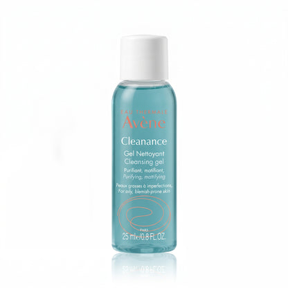 Eau Thermale Avène Cleanance Gel Nettoyant (Cleansing Gel) - Pack de 6 Botellas de 25 ml / 0.8 FL. OZ. c/u