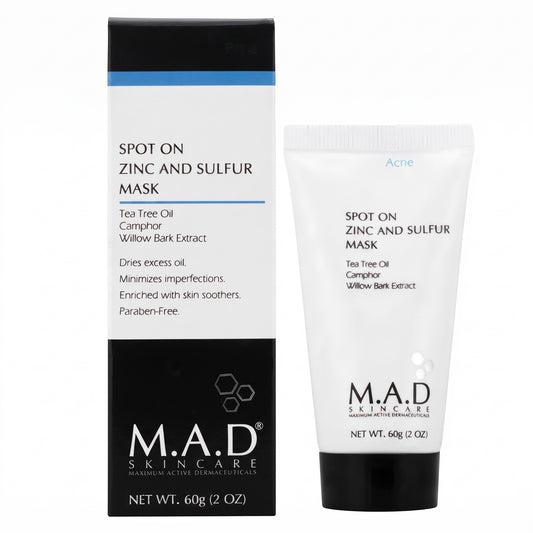 M.A.D Skincare Spot On Zinc and Sulfur Mask - Mascarilla de Zinc y Azufre (60 g)